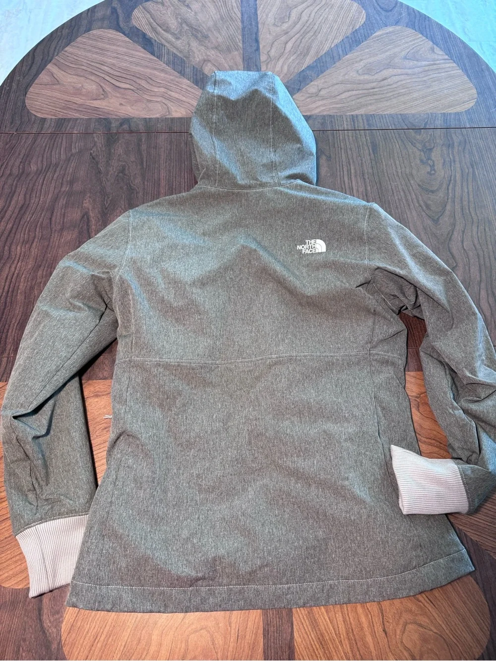 The North Face women’s Gray Hooded Softshell Jacket